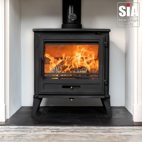 Ecosy+ Mulberry 10 - 10kw to 13.7KW -  Eco Design Ready - Woodburning Stove - Cast Iron